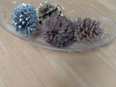 Sanitized Pinecones for Decorating, Crafting, or Christmas Ornaments.