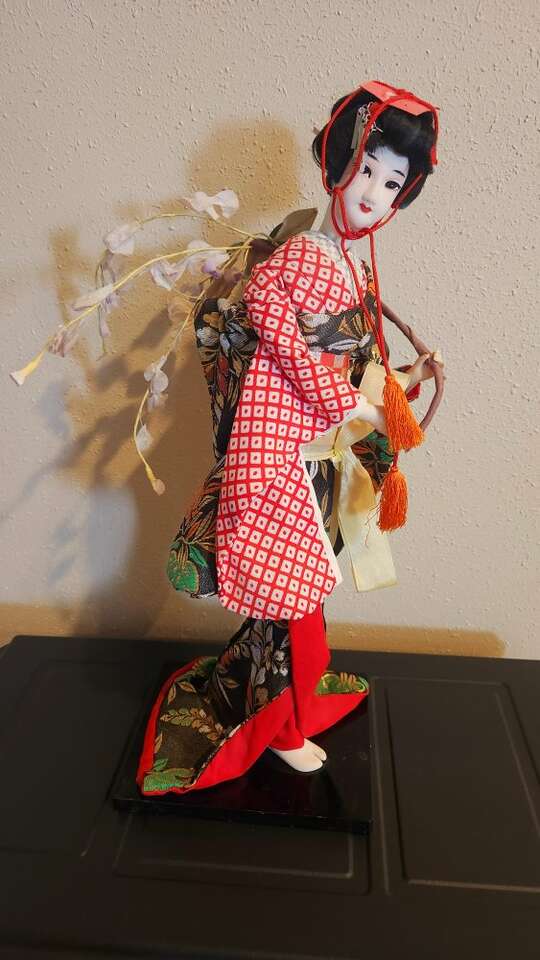 Beautiful Hand-made Japanese Doll from WW2