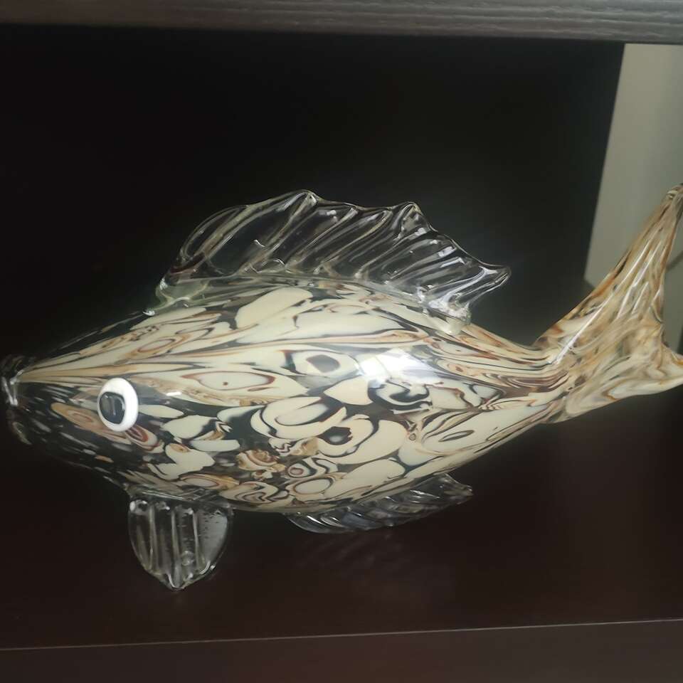 Murano style glass fish