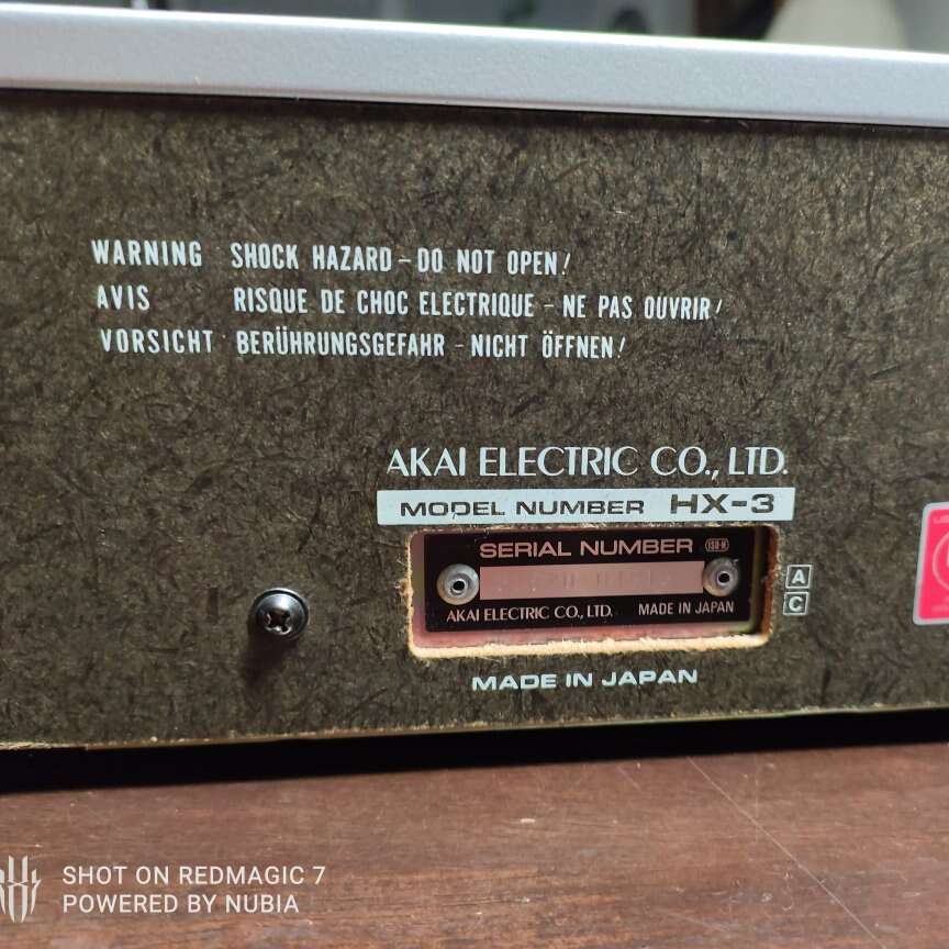 AKAI HX-3 stereo cassette deck