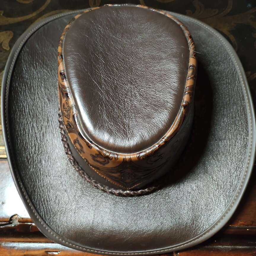 walkabout leather western hat