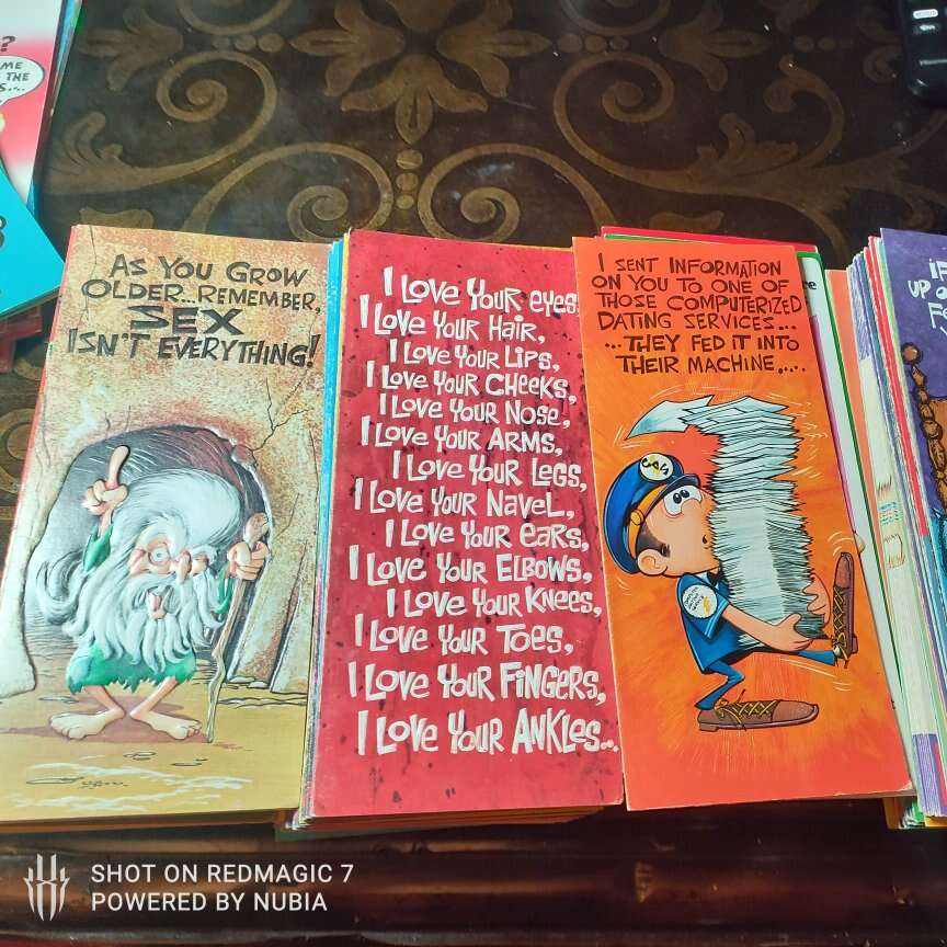 70's greetings cards lot