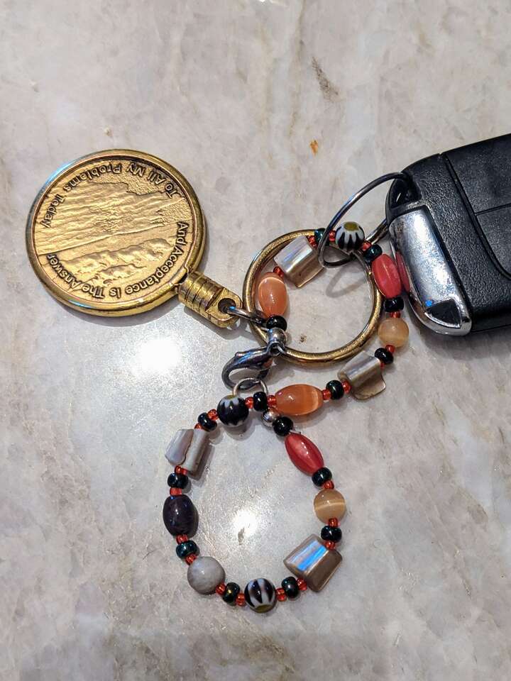 Found lost car keys