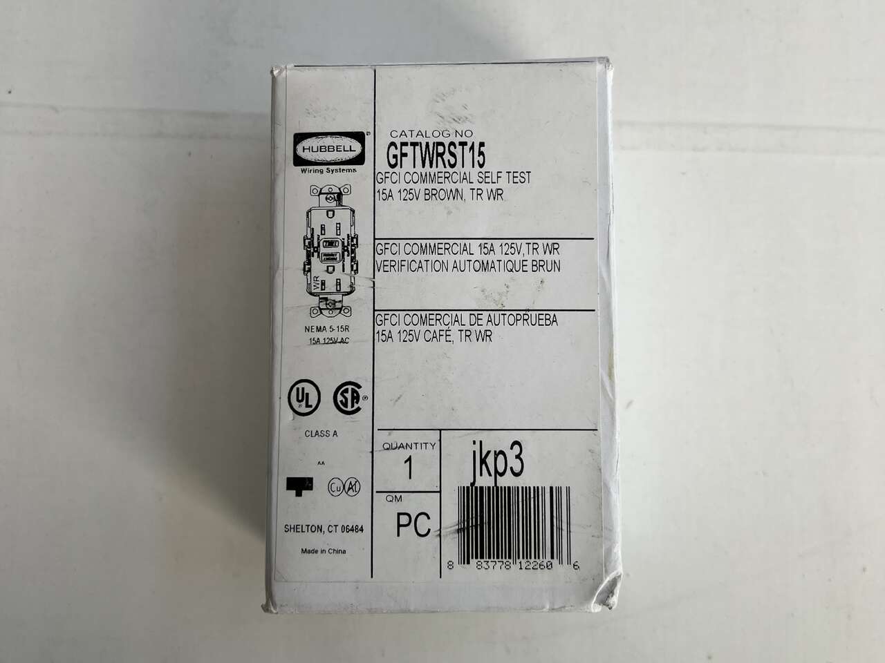 NEW GFCI Commercial Self Test 15A 125V Brown GFTWRST15