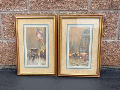 G. Harvey 2 Prints Memories / Carriage Dinner