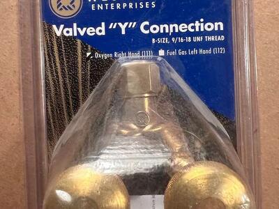 Welding - Oxygen "Y" Connection - Valve NOS Welding