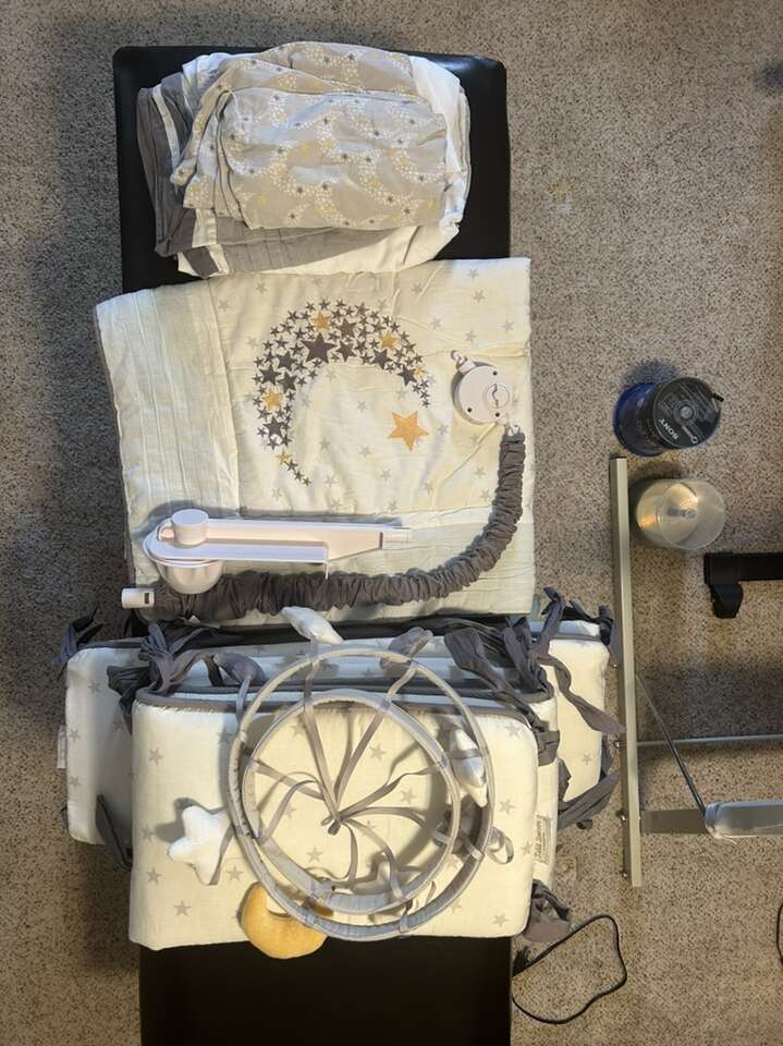 Stars And Moon Crib Bedding