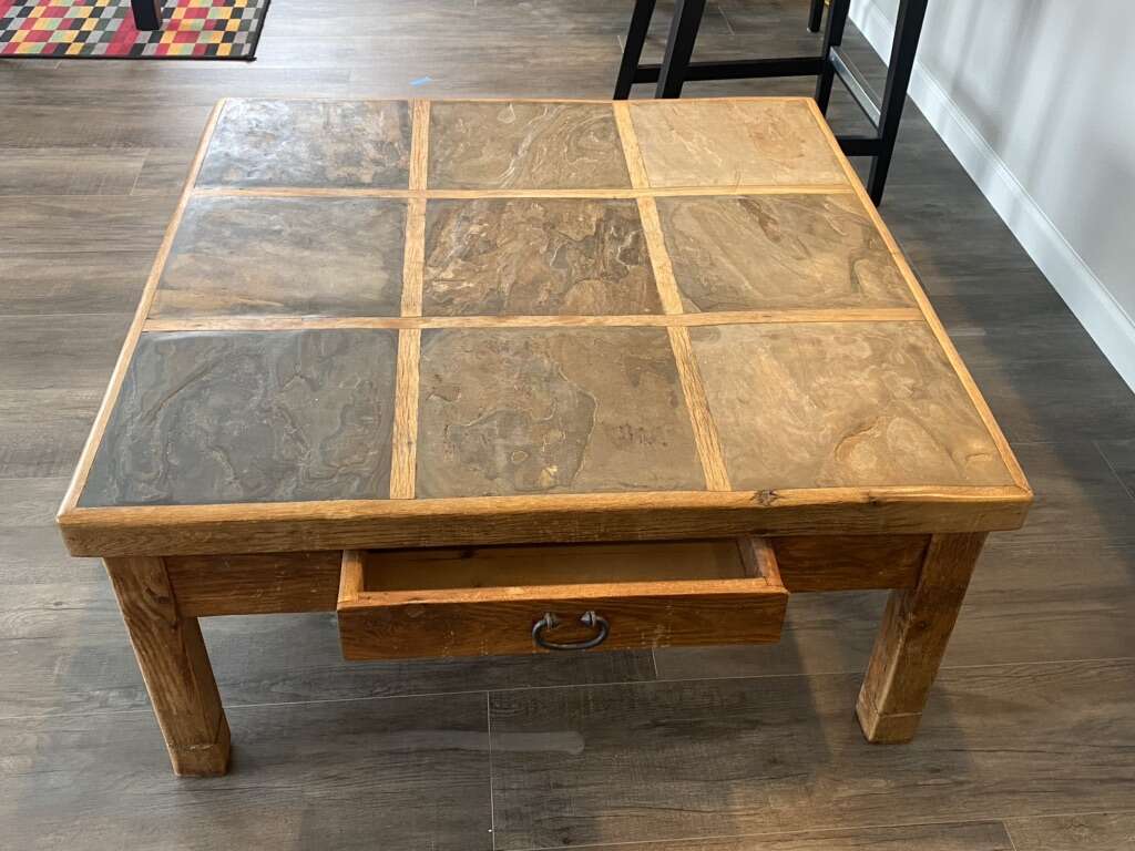 Slate/Oak Coffee Table