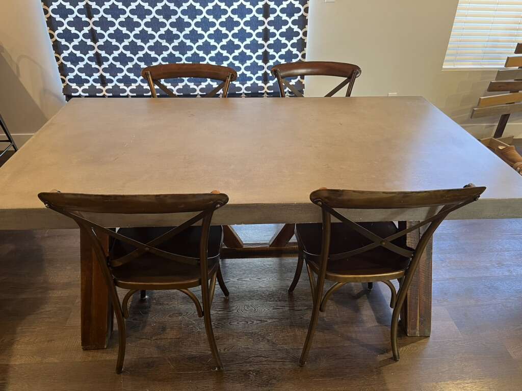 Cement Kitchen Table Furniture