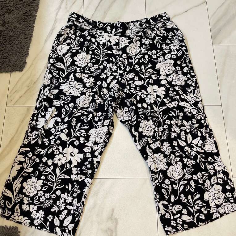 Croft& Barrow Size 1X Wide Leg Ankle Pants