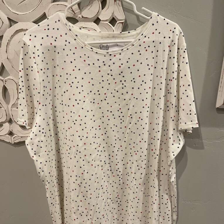 Croft& Barrow size 2X T-shirt Star Shirt