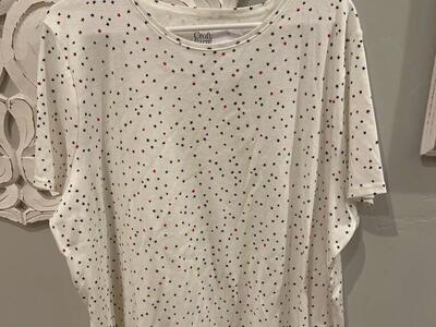 Croft& Barrow size 2X T-shirt Star Shirt