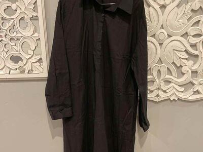 Brand New Size Xxl Black Long Sleeve shirt Dress