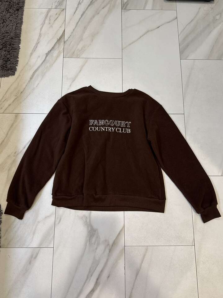 Shein Size Small Brown Fleece Sweatshirt