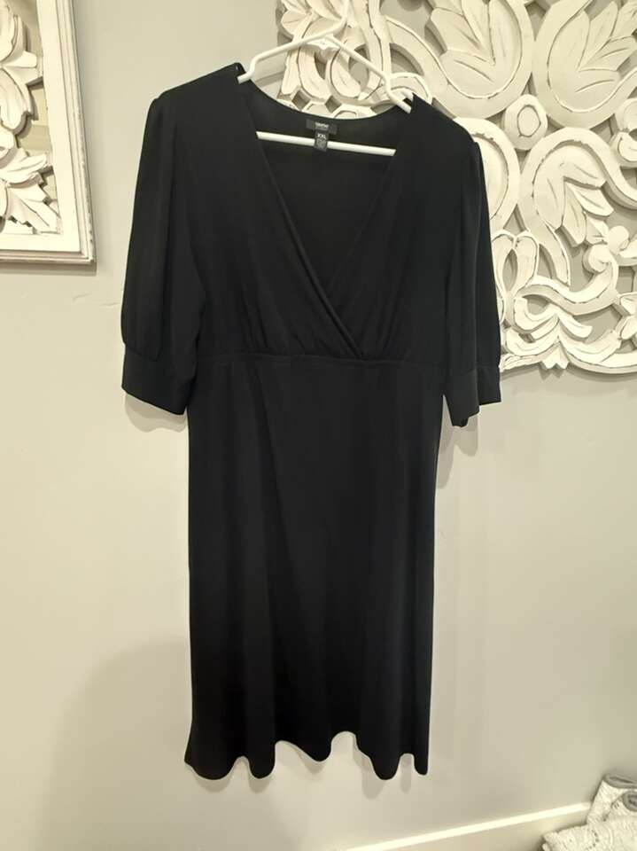 Size XXL Black calf Lenght Dress
