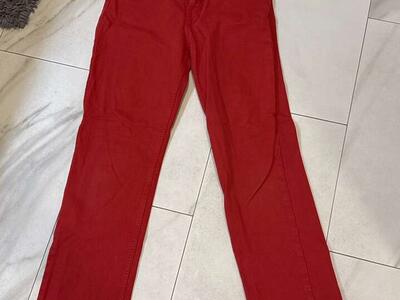 Zara Size 4 Red Jeans Button Fly