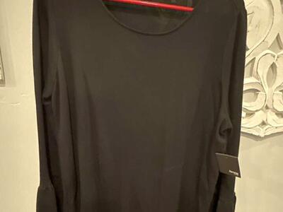 Size M/L Black, Long Sleeve Shirt. New