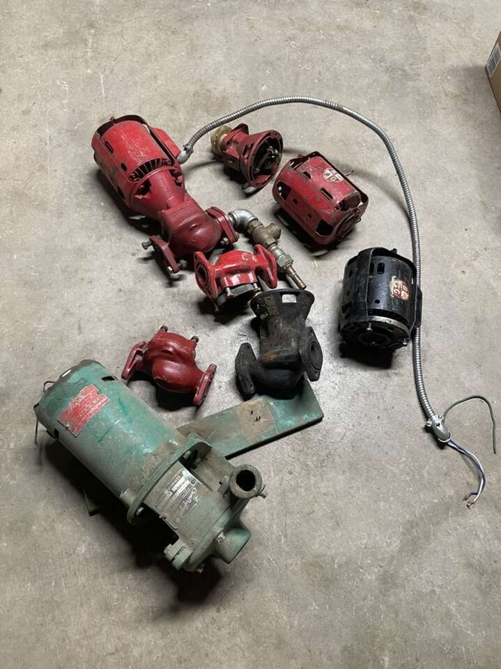 Vintage Pumps And Motors And Parts