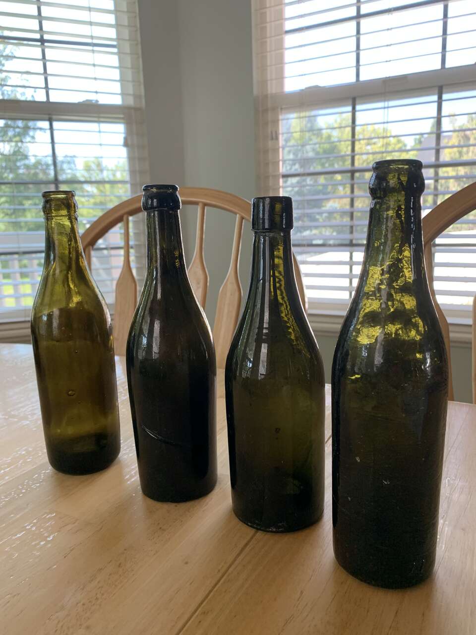Vintage Green Beer Bottles General
