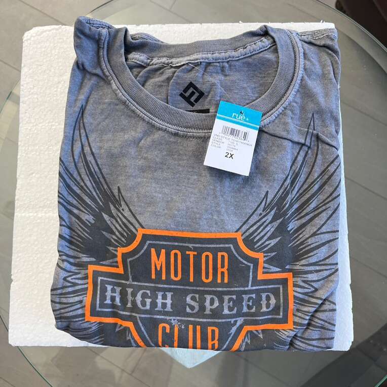 2 Motor High Speed T-shirts. Brand New With Tags.