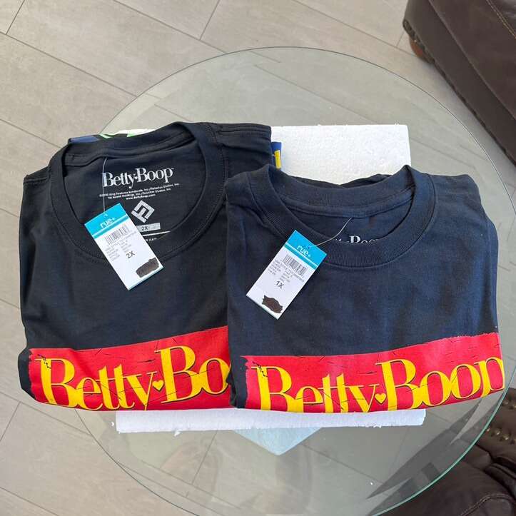 2 Betty Boop T-shirts. Brand New With Tags.