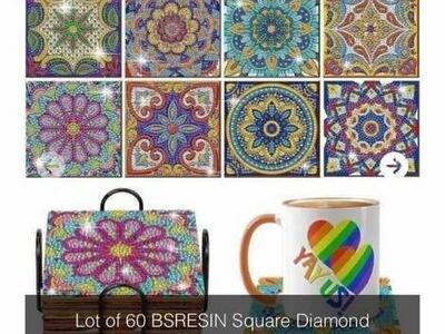 Diamond Painting Coaster Kit. Brand New