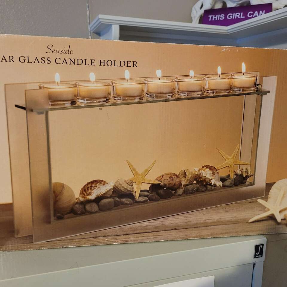 Linear Glass Candle Holder FREE