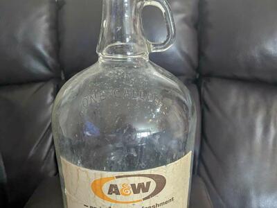 Vintage A&W Root Beer Bottle