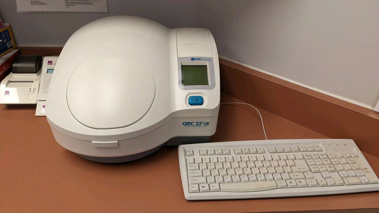 QBC machine capable of bedside CBC.