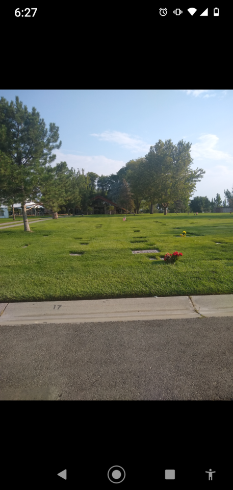 2 cemetery plots North in the Chapel Gardens
