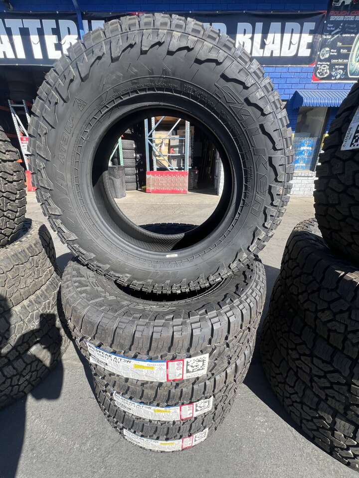 FULL SET OF P265/65R17 FALKEN WILD PEAK A/T3 WITH 55K MILES WARRANTY. AWESOME DEAL.