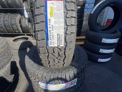 SET OF 235/65R17 FALKEN WILD PEAK A/T4 WITH 55.000 MILES WARRANTY AWESOME DEAL