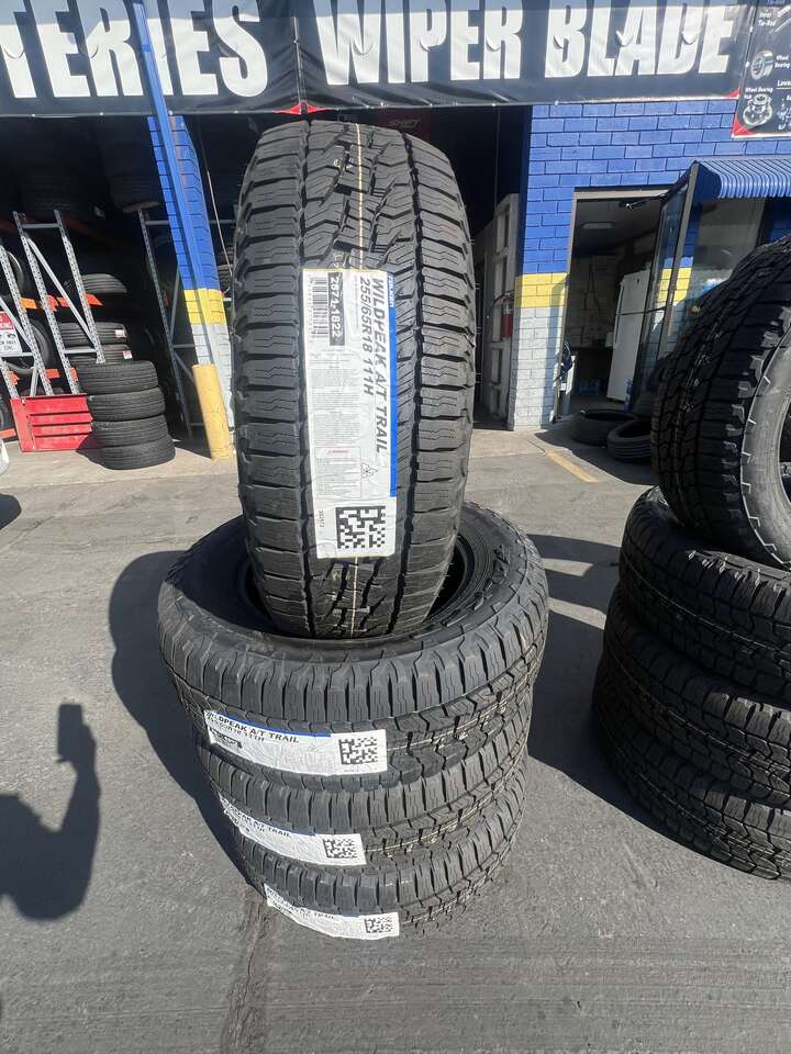 SET OF 255/65R8 FALKEN TRAIL A/T WITH 55.000 MILES WARRANTY AWESOME DEAL