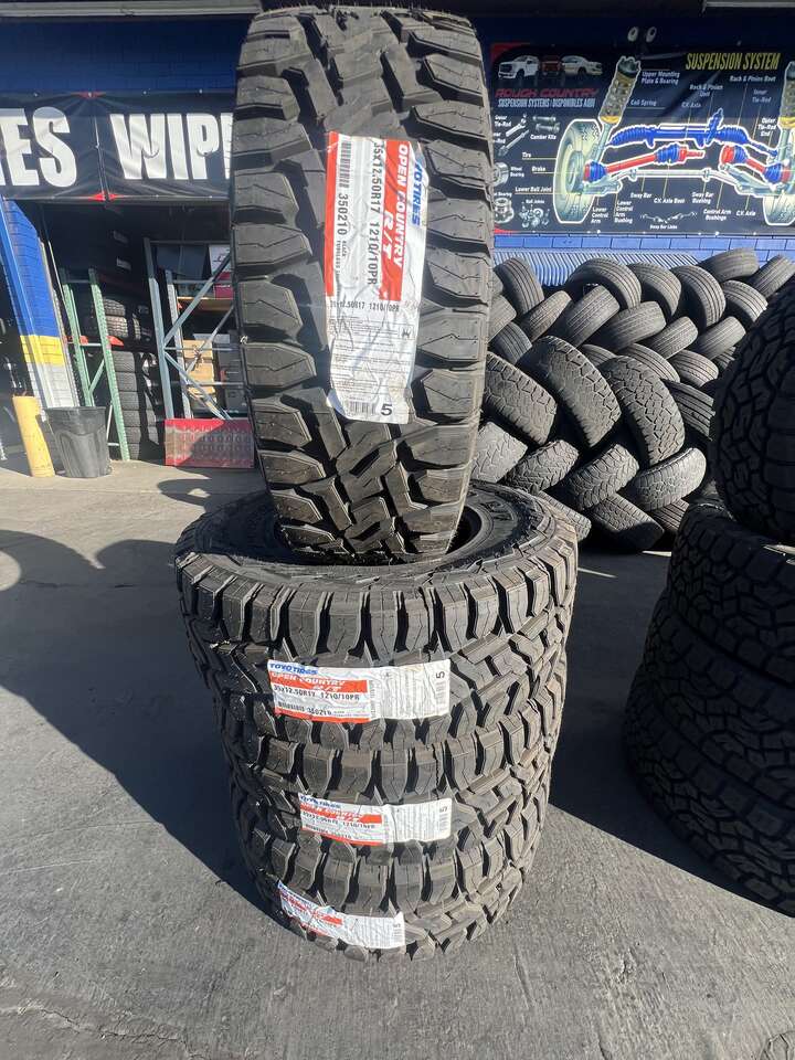 SET OF LT35X12.50R17 TOYO OPEN COUNTRY R/T LOAD RANGE E 10PLY ,WITH 45.000 MILES WARRANTY AWESOME DEAL