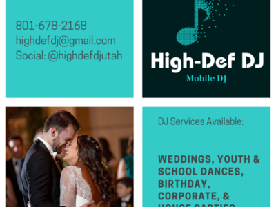 Professional DJ service for weddings, birthday, corporate, and private parties, youth dances, Karaoke