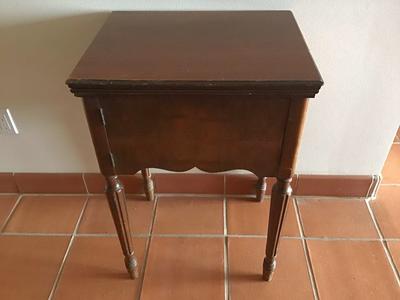 Antique Cherry Sewing Machine Cabinet! Hardwood!