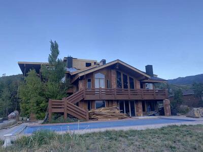 8 inch LOG RAILINGS for sale!