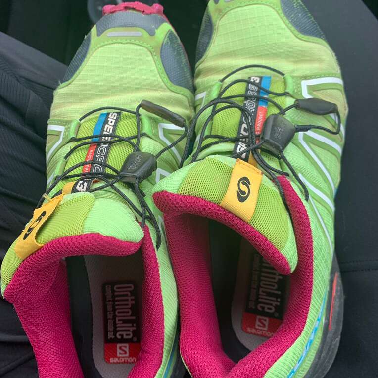 Salomon Speed Cross Size 7.5 Green Hiking