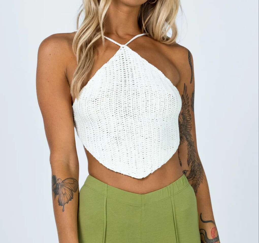 Princess Polly Knit WXS Top White Women's