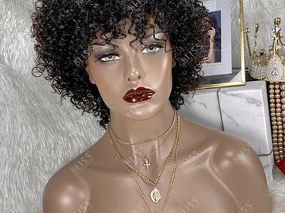 4 Curly Wigs, 1 Short Wig, And 1+ Extensions