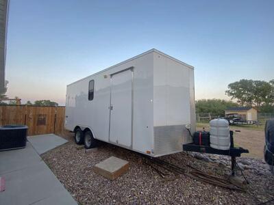 Custom built 2020 Enclosed trailer for camping. Like new
