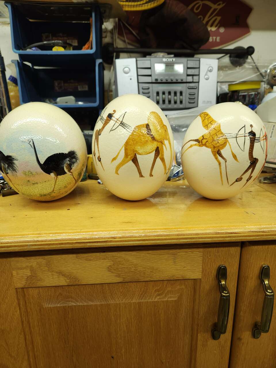 Ostrich eggs