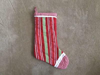 Pottery Barn Kids Christmas Stocking (ribbon)
