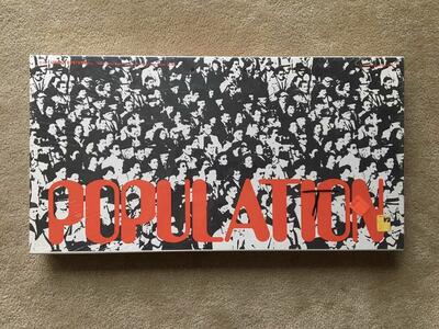 Vintage 1971 Population Board Game