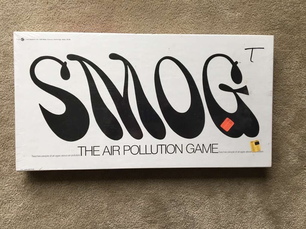 Vintage 1970 Smog Board Game