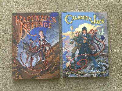 Rapunzel's Revenge and Calamity Jack, by Shannon, Dean, and Nathan Hale (paperbacks)