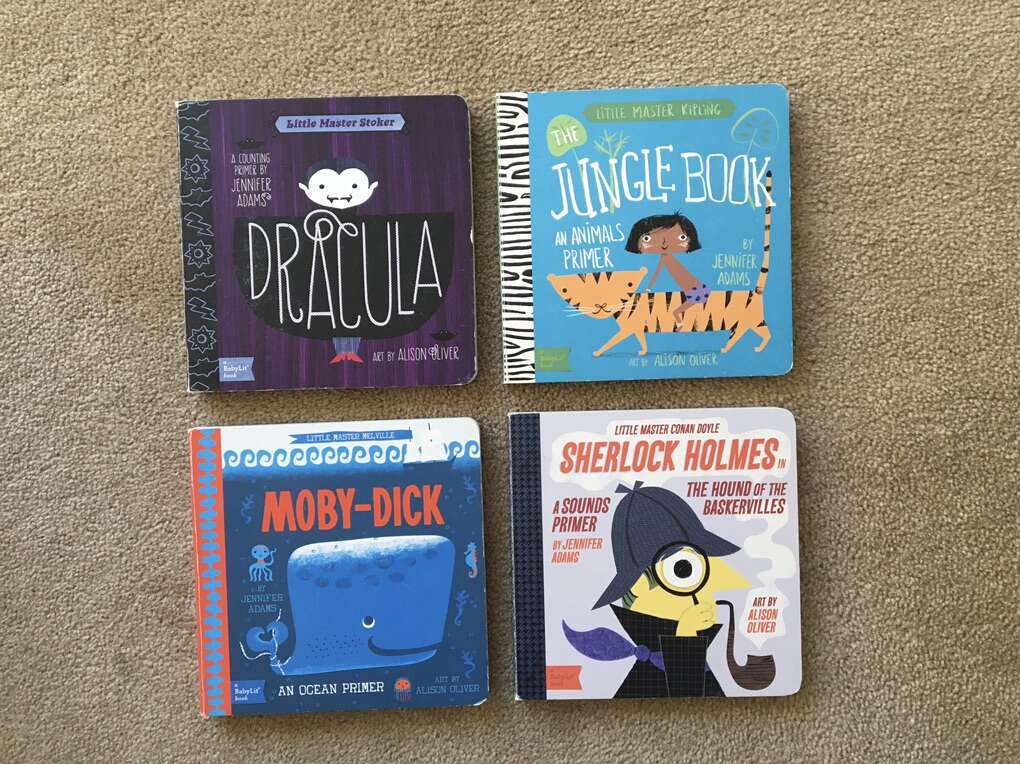 Four BabyLit Board Books, set 3 (large)