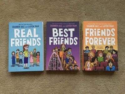 Real Friends, Best Friends, and Friends Forever (SIGNED), by Shannon Hale