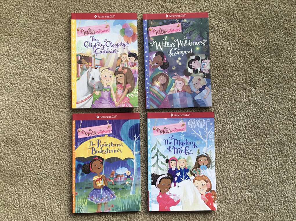 4 American Girl Wellie Wishers Books, Set 1