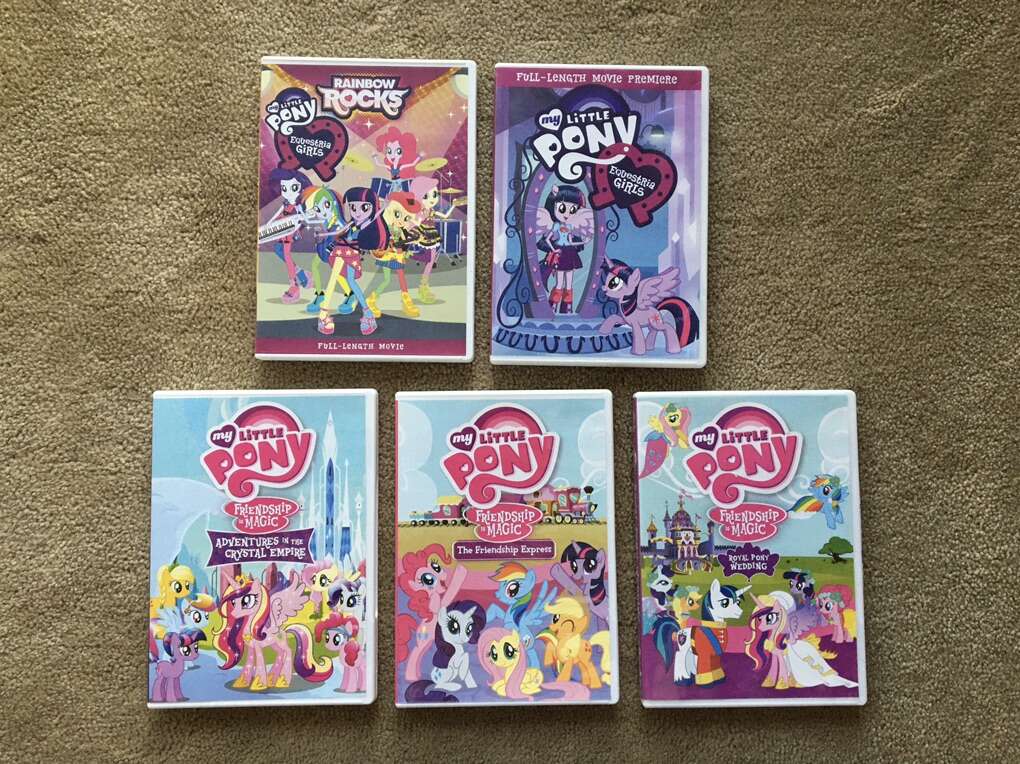 Five My Little Pony DVDs